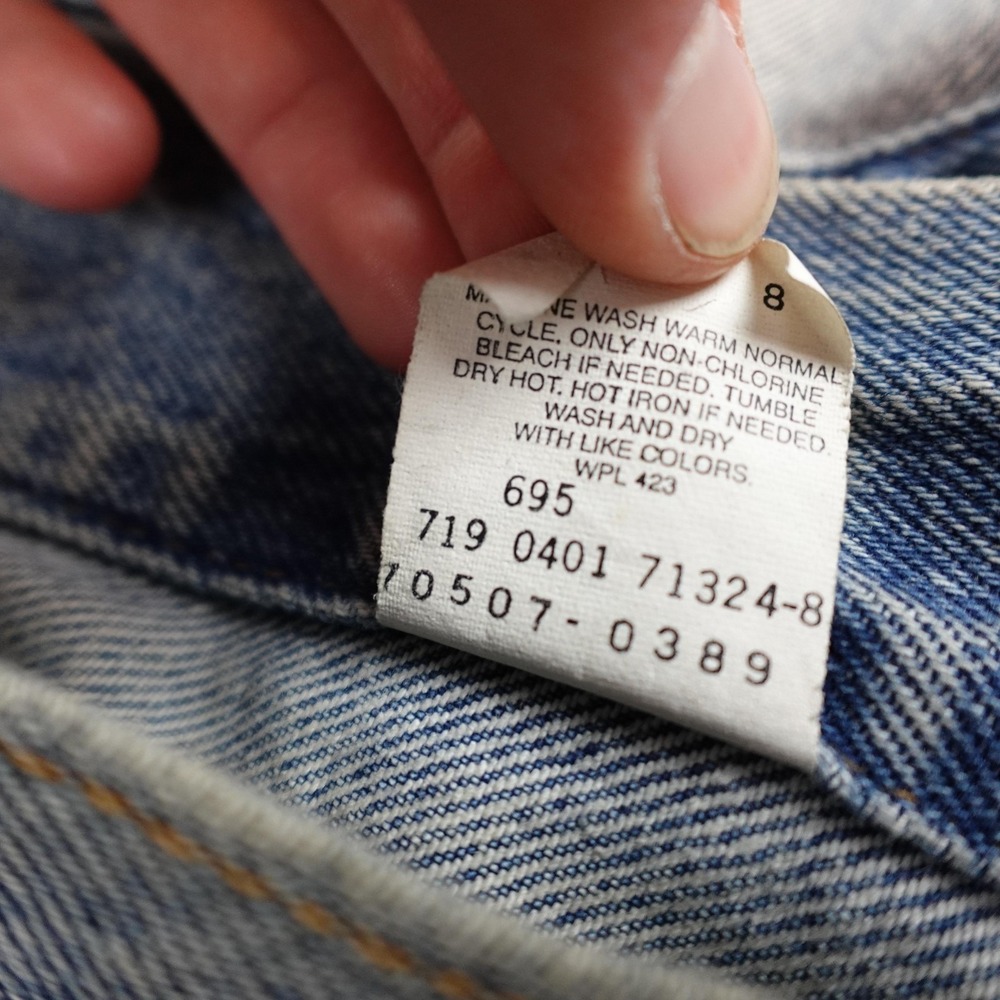 Vintage Levis Jacket Mens XL Blue Denim Relaxed Trucker Eagle Type 3 - Picture 8 of 13